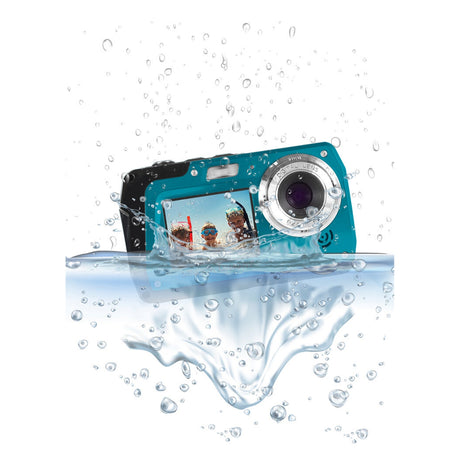 Minolta MN40WP 48 MP 2.7K Ultra HD Waterpoof Digital Camera Blue