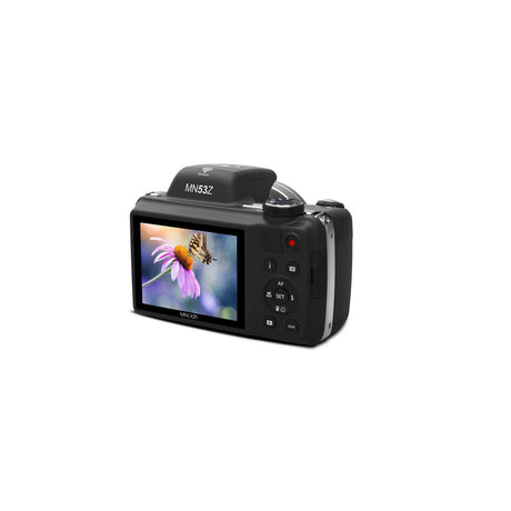 Minolta MN53Z 16 MP HD Bridge Digital Camera with 53x Optical Zoom Black