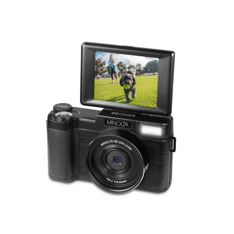 Minolta MND30 30 MP 2.7K Ultra HD Digital Camera Black