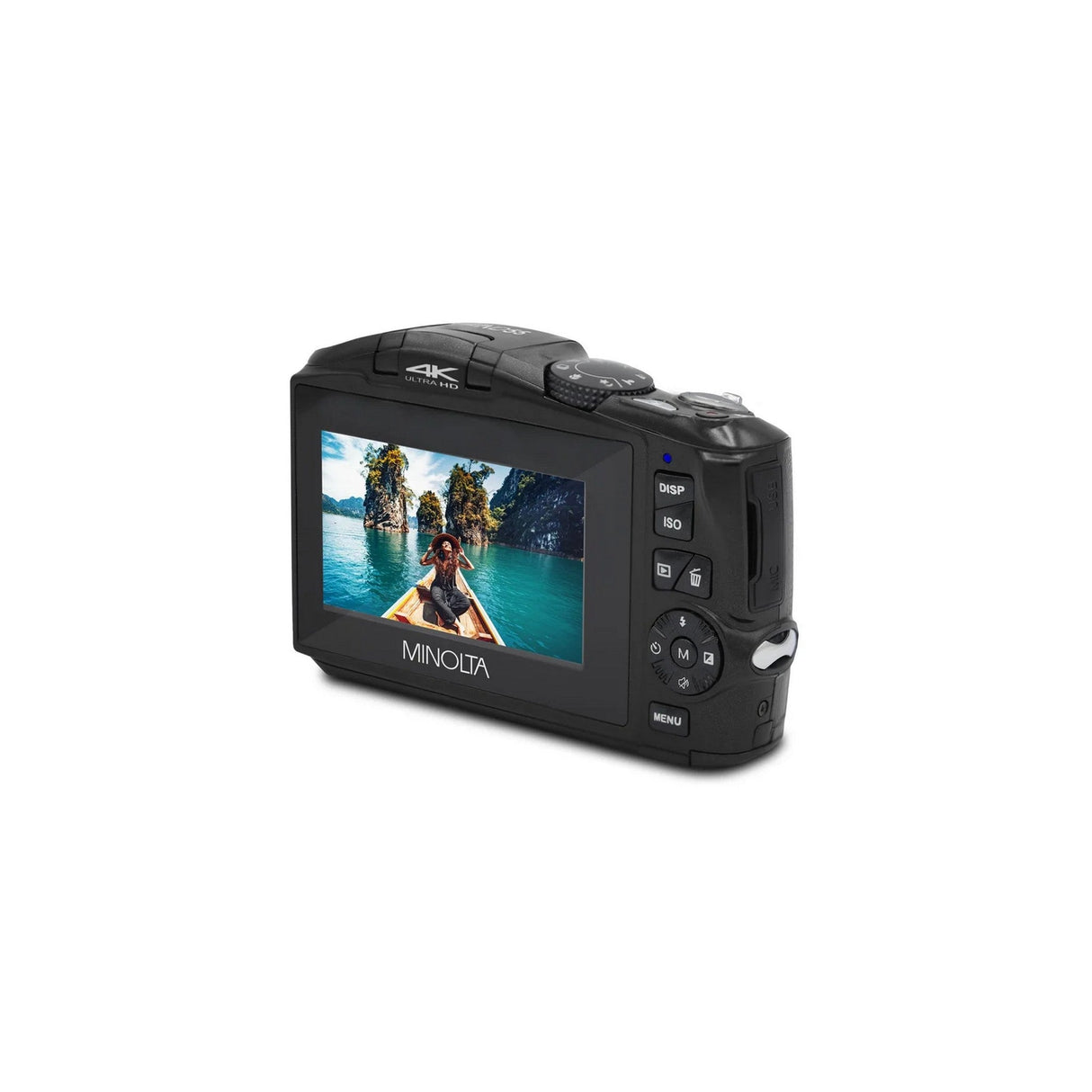 Minolta MND55 64 MP Auto Focus/4K Ultra HD Digital Camera, Black