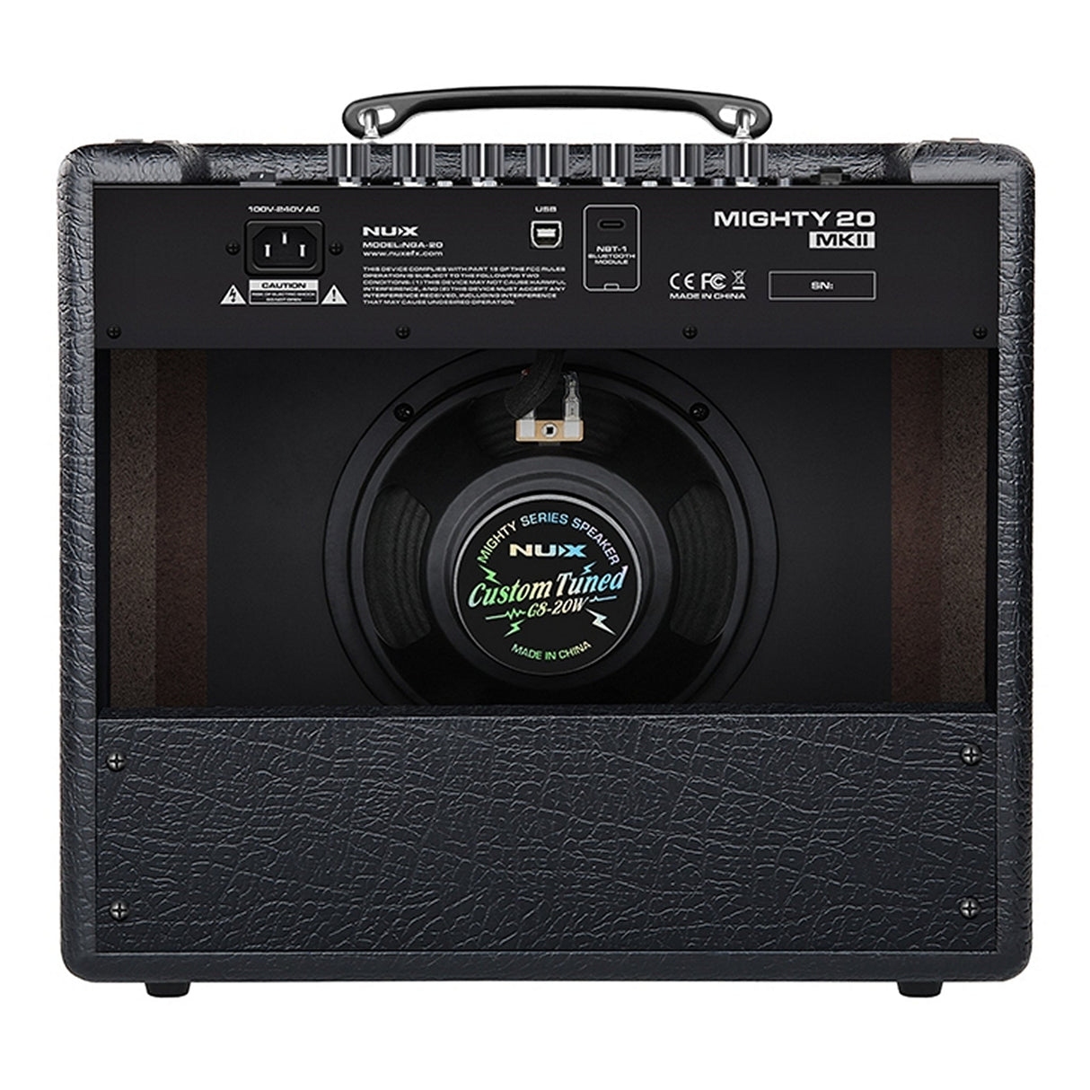 Nux Mighty 20 mkII 20W Bluetooth Digital Modeling Guitar Amplifier - amps