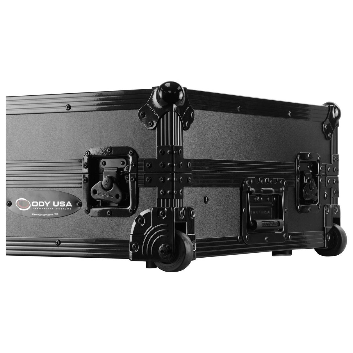 Odyssey FZGSDDJ1000BL1UCW DJ Controller Case with Glide Platform for Pioneer DDJ-1000 / DDJ-1000SRT