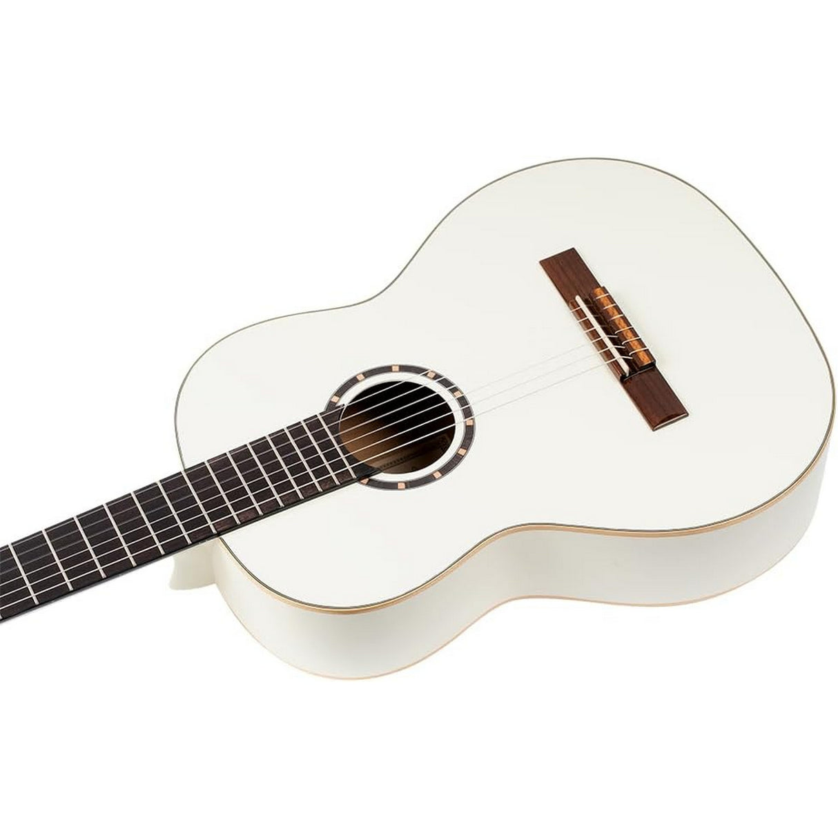 Ortega Guitars R121WH Family Series Full Size Acoustic Guitar (White)