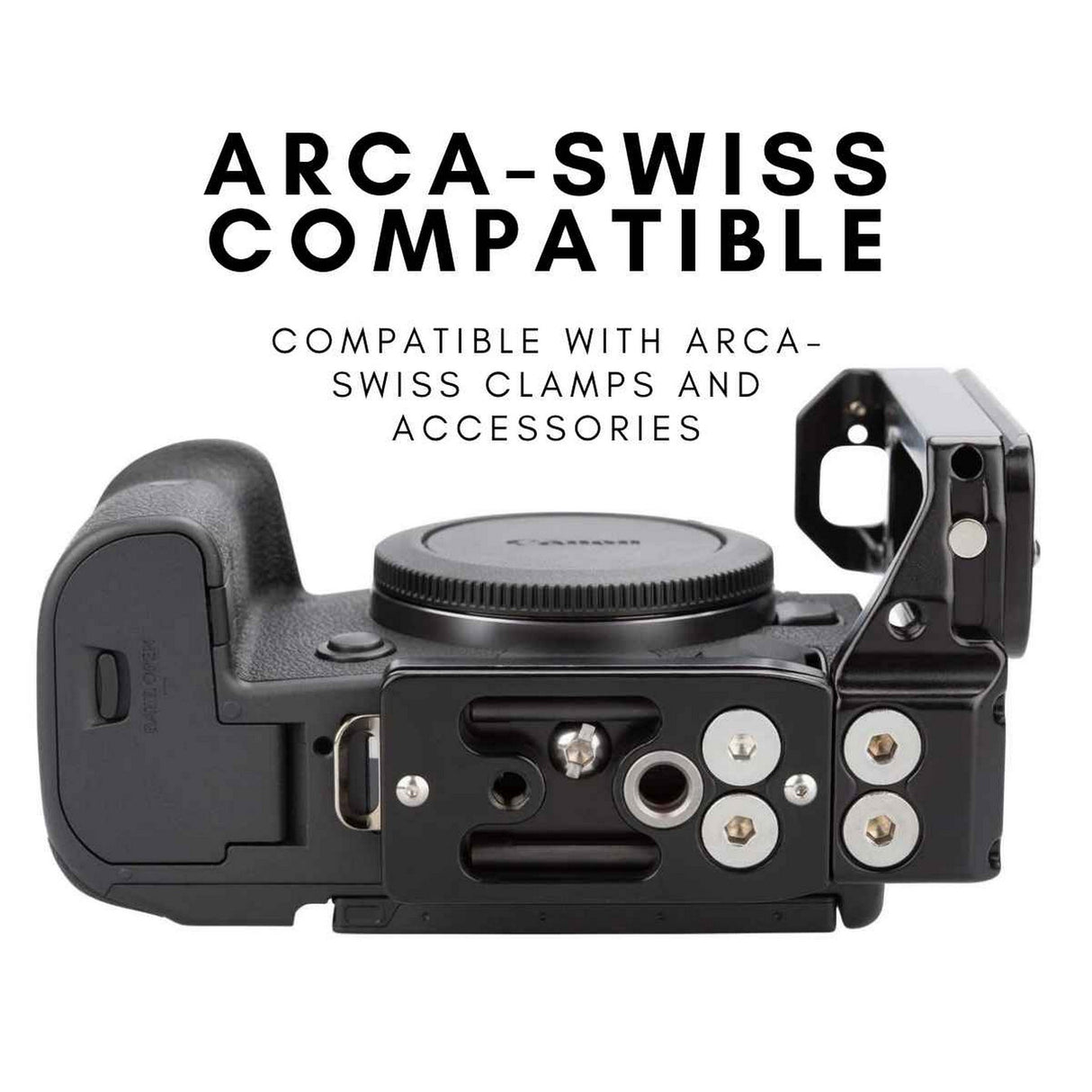 ProMediaGear PLCR56 Arca-Swiss L-Bracket for Canon EOS R5 / R6 / R5 Mark II / R6 Mark II Mirrorless Camera