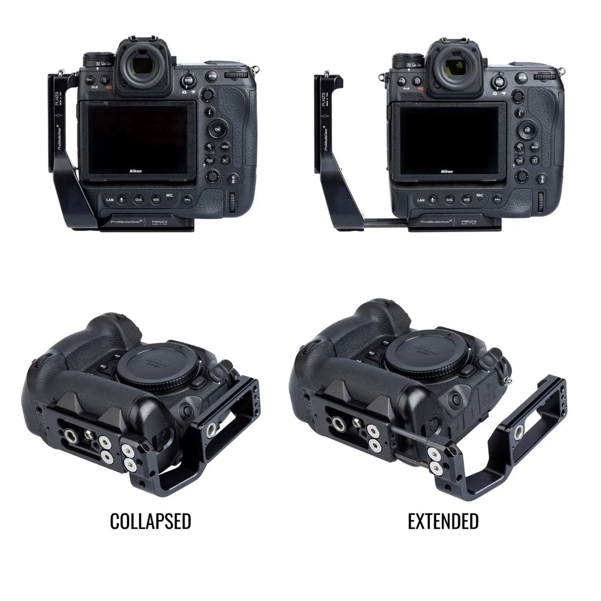 ProMediaGear PLNZ9 Arca-Swiss L-Bracket for Nikon Z9 Mirrorless Camera