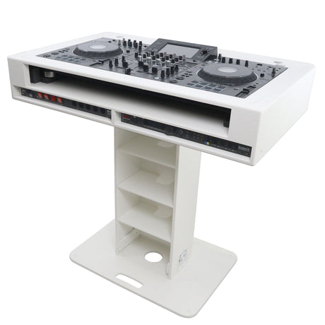 ProX XZF-DJCT W 2U CASE Control Tower DJ Podium for Pioneer DJ DDJ-REV7 XDJ-XZ DDJ-1000 RANE