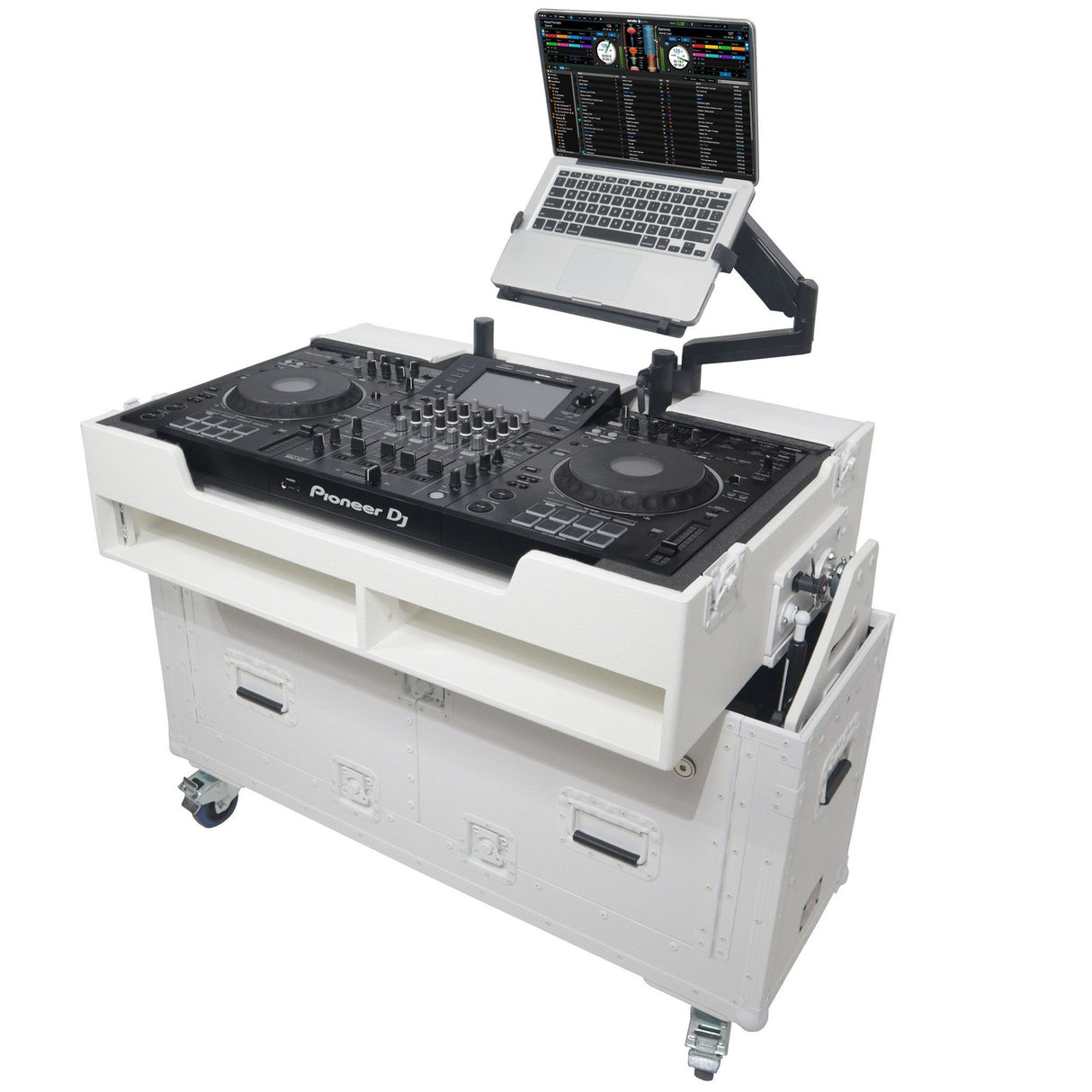 ProX XZF-UCXX Flip-Ready Hydraulic DJ Flight Case for Pioneer DJ DDJ-REV7 XDJ-XZ DDJ-1000 SZ2 SX3