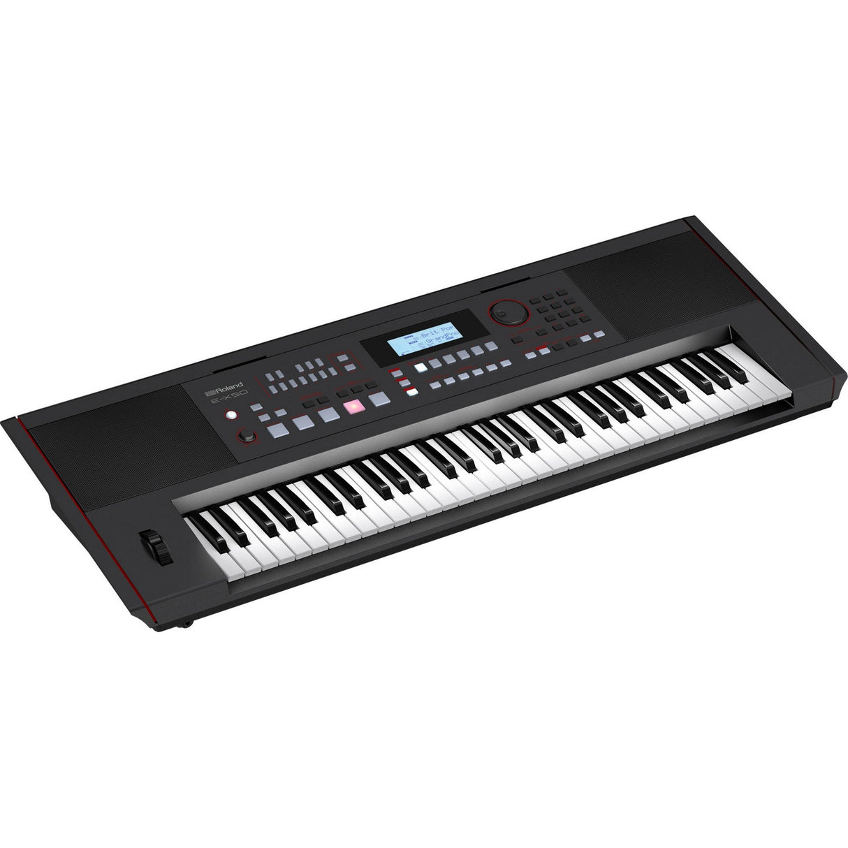 Roland E-X50 keyboard with built-in speakers and controls