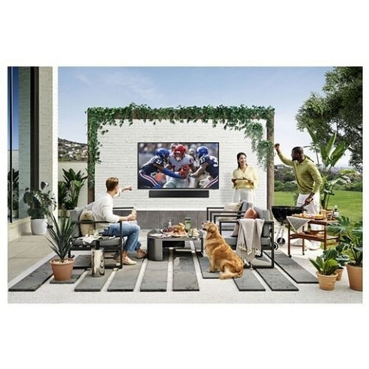 Samsung QN65LST9DAFXZA The Terrace Series Full Sun Neo QLED 4K Outdoor TV, 65-Inch