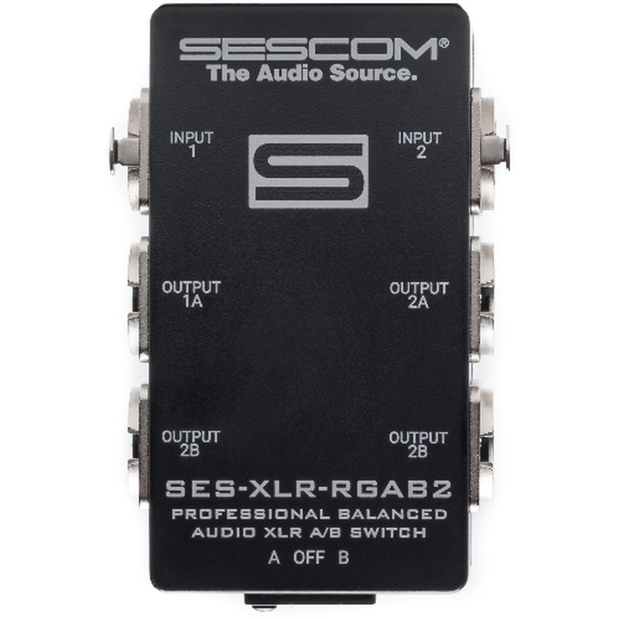 Sescom SES-XLR-RGAB2 2-Channel Passive Balanced XLR A/B Stereo Switch