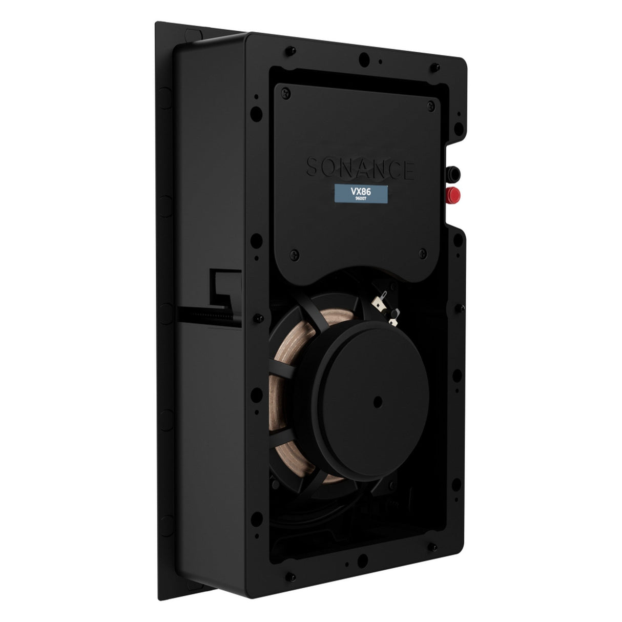 Sonance VX86 8-Inch Rectangle In-Wall Speaker with White Micro Trim Grille Pair