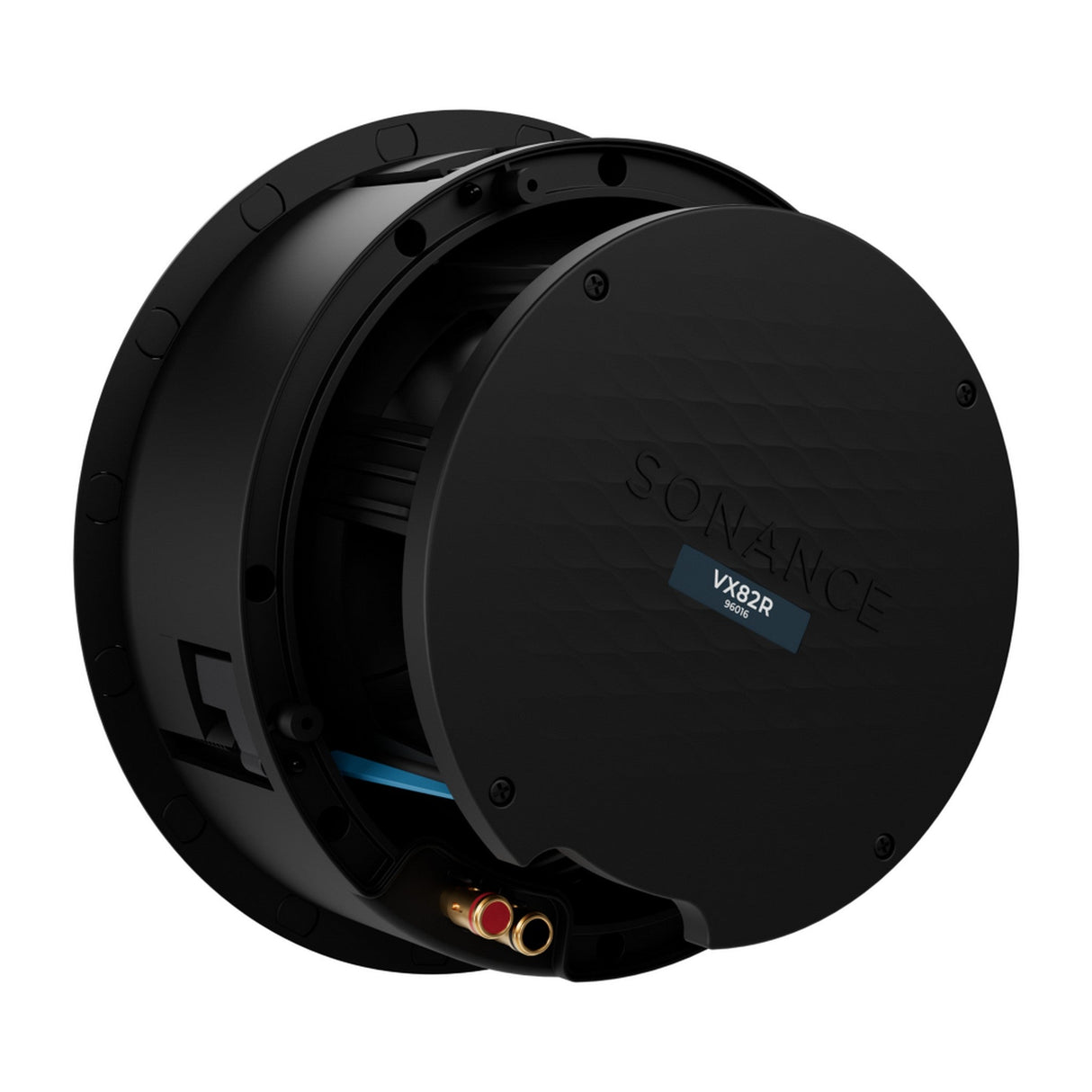 Sonance VX86R 8-Inch Round In-Ceiling Speaker with White Micro Trim Grille Pair