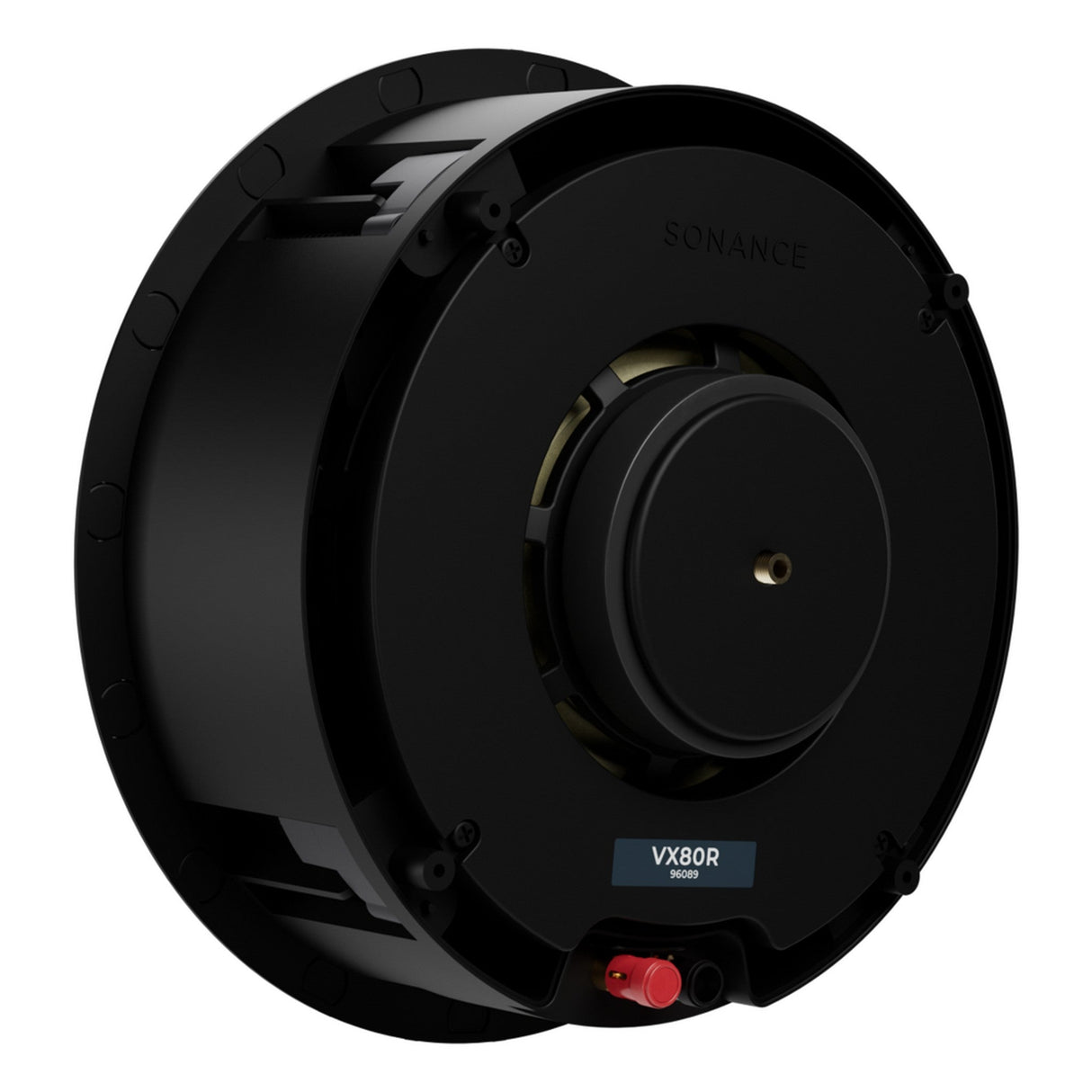 Sonance VX80R 8-Inch Round In-Ceiling Speaker with White Micro Trim Grille Pair