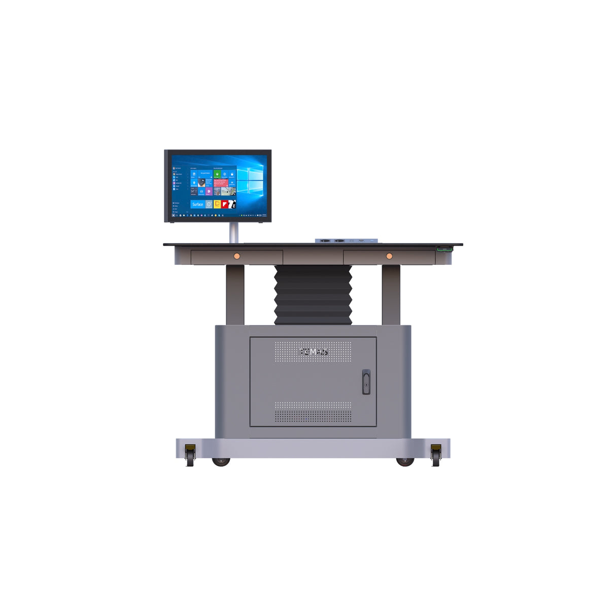 TEMAS AstroSync AS130M Motorized Height-Adjustable Control Room Console