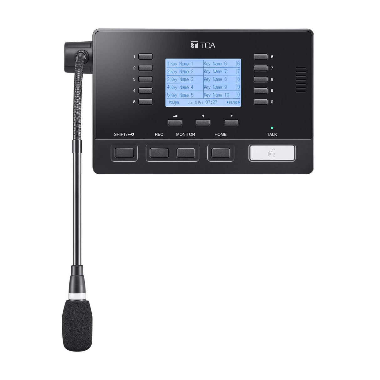 TOA Electronics IP-A1RM IP Remote Microphone for IP-A1 Series Paging