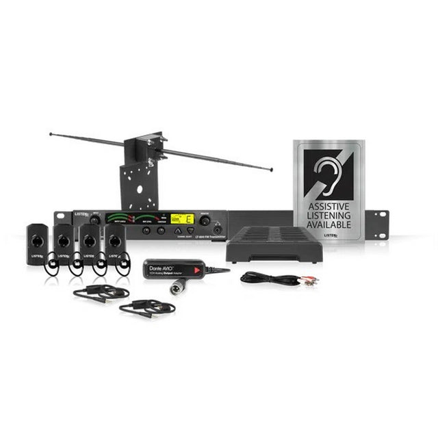 Listen Tech LS-55-072-D Dante Listen iDSP Prime Level III Stationary RF System 72 MHz