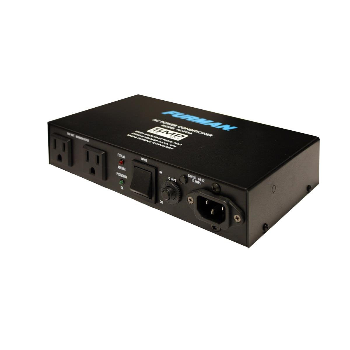 Furman AC-215A 15A Advanced Power Conditioner 2 Outlets SMP with Auto Reset EVS 3.3 Feet Cord
