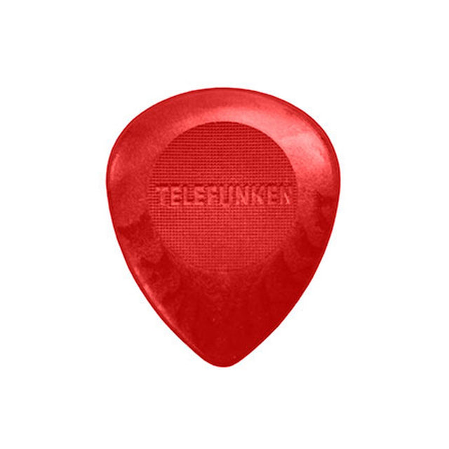 Telefunken 3mm Circle 6 Pack Bass Guitar Picks Red - accessories