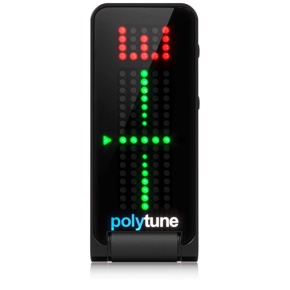 TC Electronic POLYTUNE CLIP Clip-On Tuner with Polyphonic, Strobe and...
