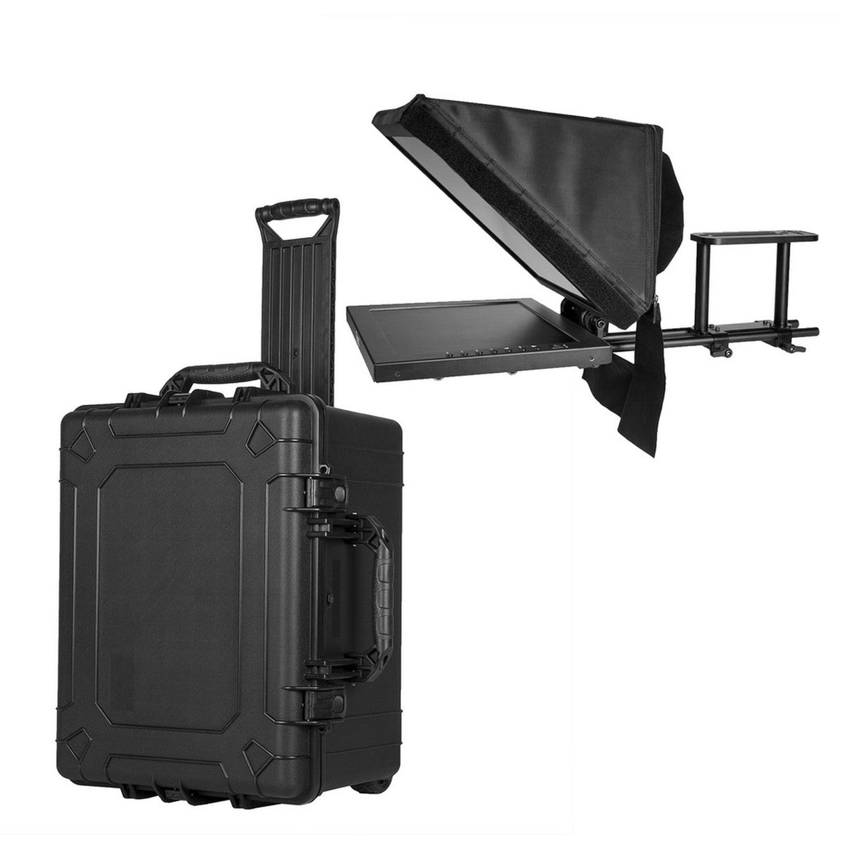 Ikan PT3500-HB-TK 15 Inch High Bright Beam Splitter Teleprompter and Hard Case