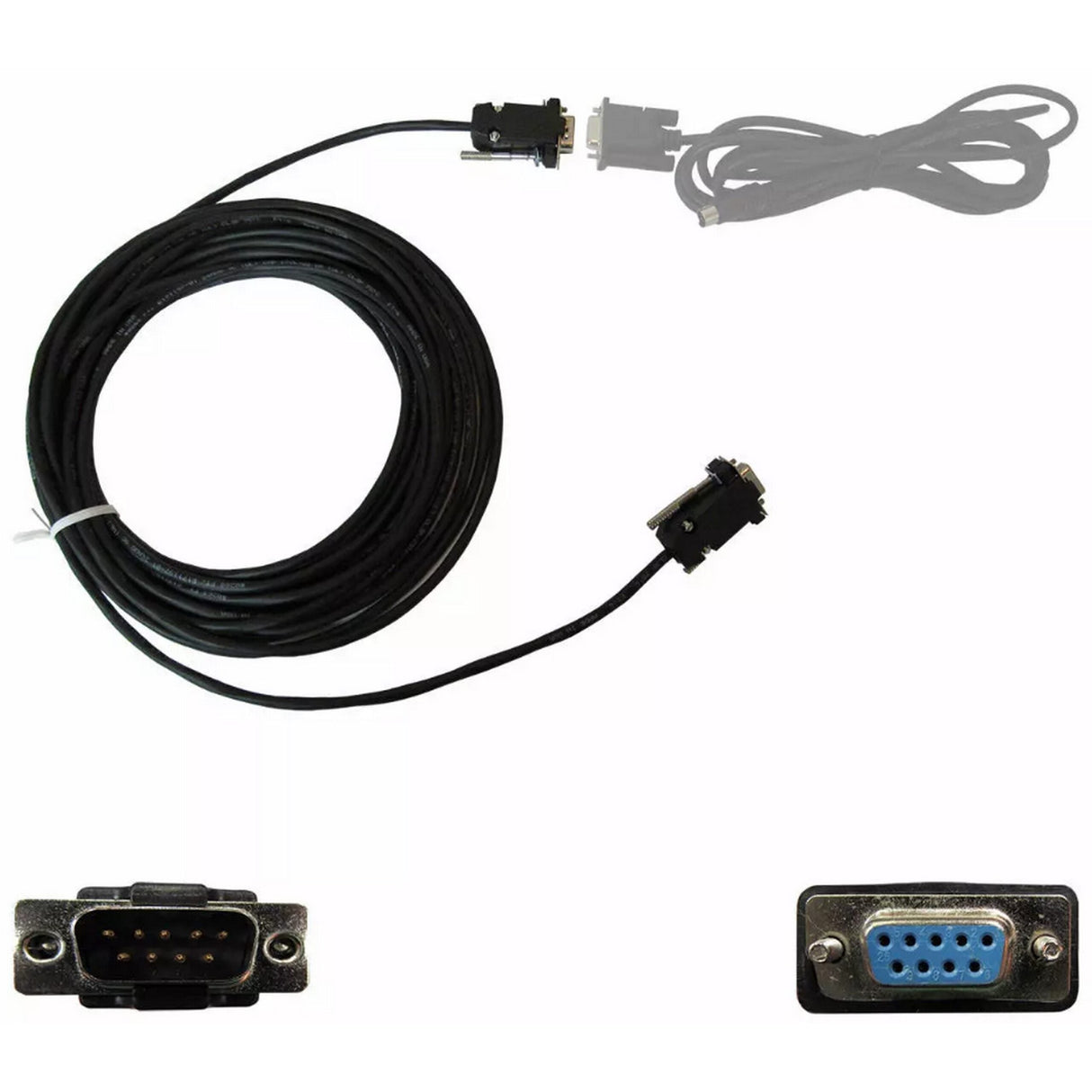 PTZOptics DB9M-F-25 Serial DB9 Male to Female Plenum Cable 25-Feet