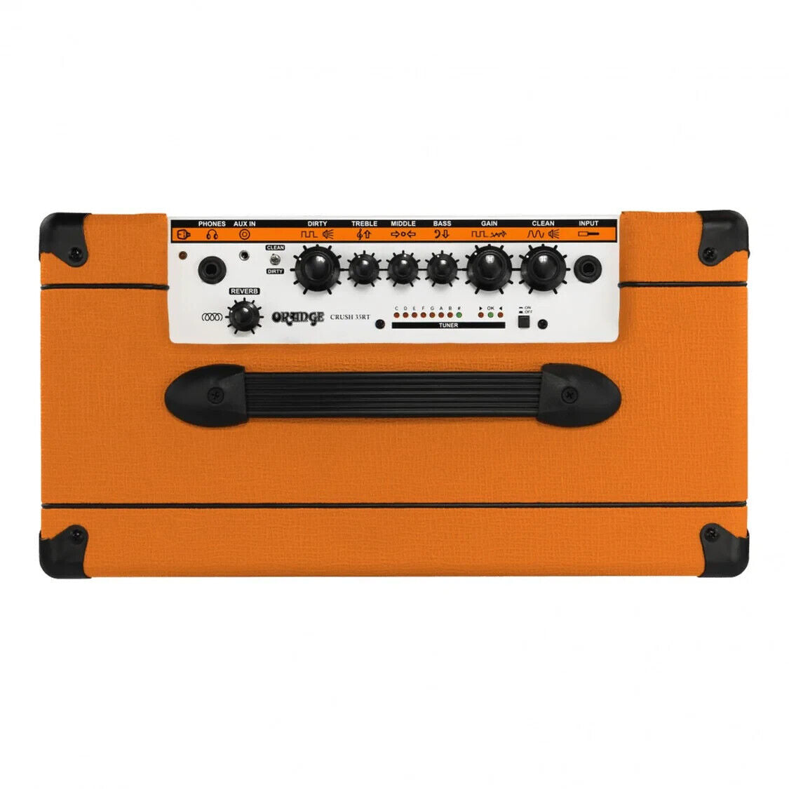 Orange CRUSH 35RT 35 Watt Guitar Combo Amplifier Orange - amps