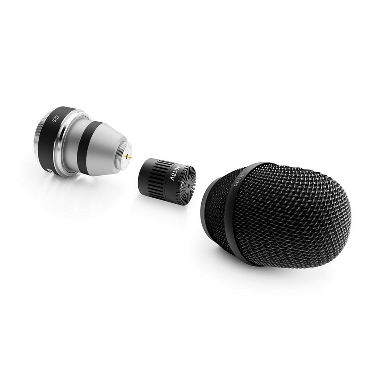 DPA 4018V d:facto Softboost Supercardioid Handheld Microphone Capsule Black SE5 Adapter Compatible with Sennheiser 5200