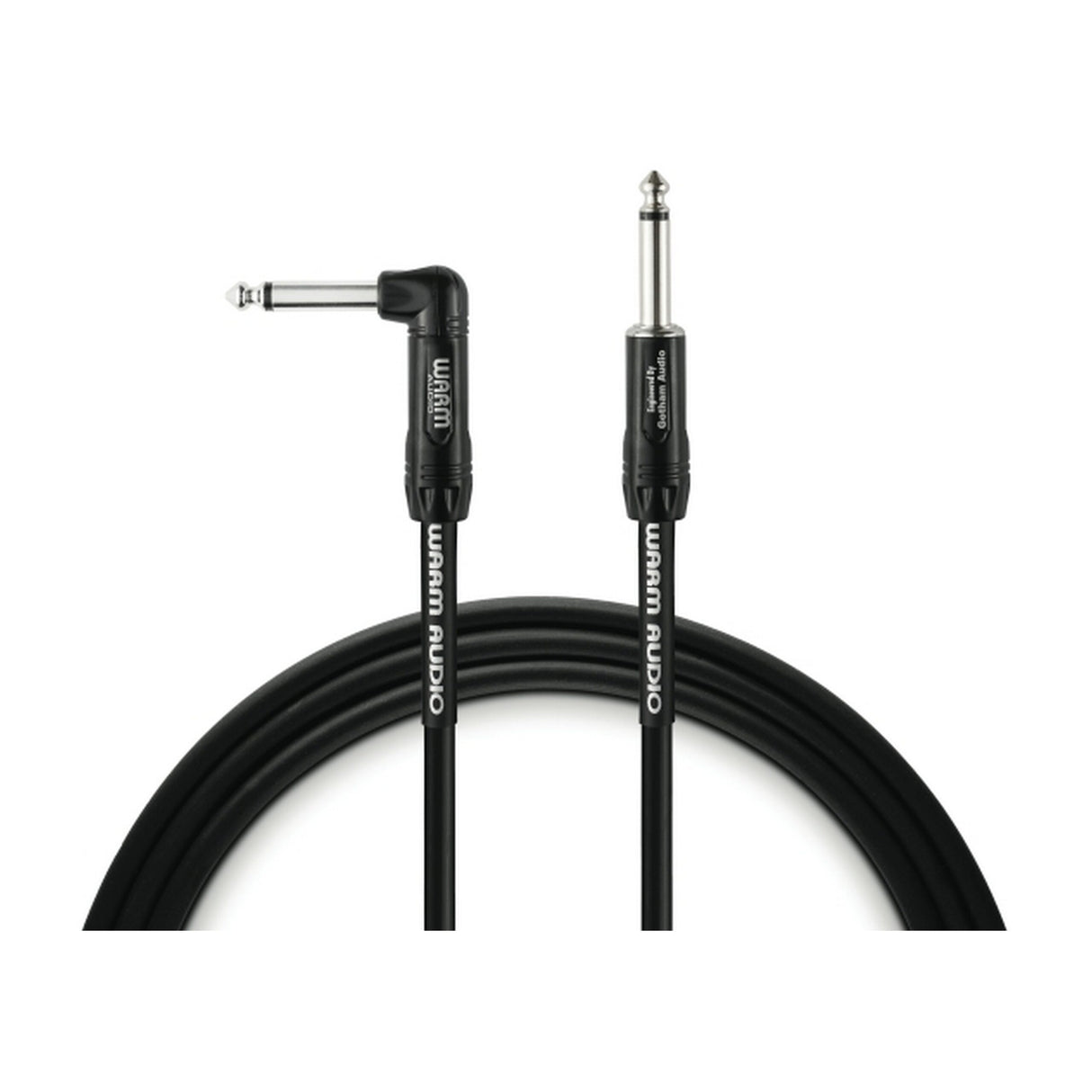 Warm Audio PRO-TS-1RT-20 Pro Series Right Angle to Straight Instrument Cable 20 Foot
