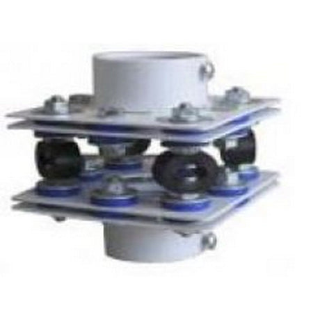 Nigel B Design NB-UIM-W-52 Anti-Vibration Isolation Adapter for Pole Mounted Projectors 33-52 lbs White