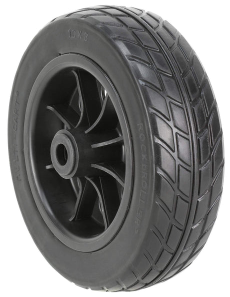 RockNRoller RWHLO10X3BK 10x3 R-Trac Wheel for R10 R12 2-Pack Black Hub