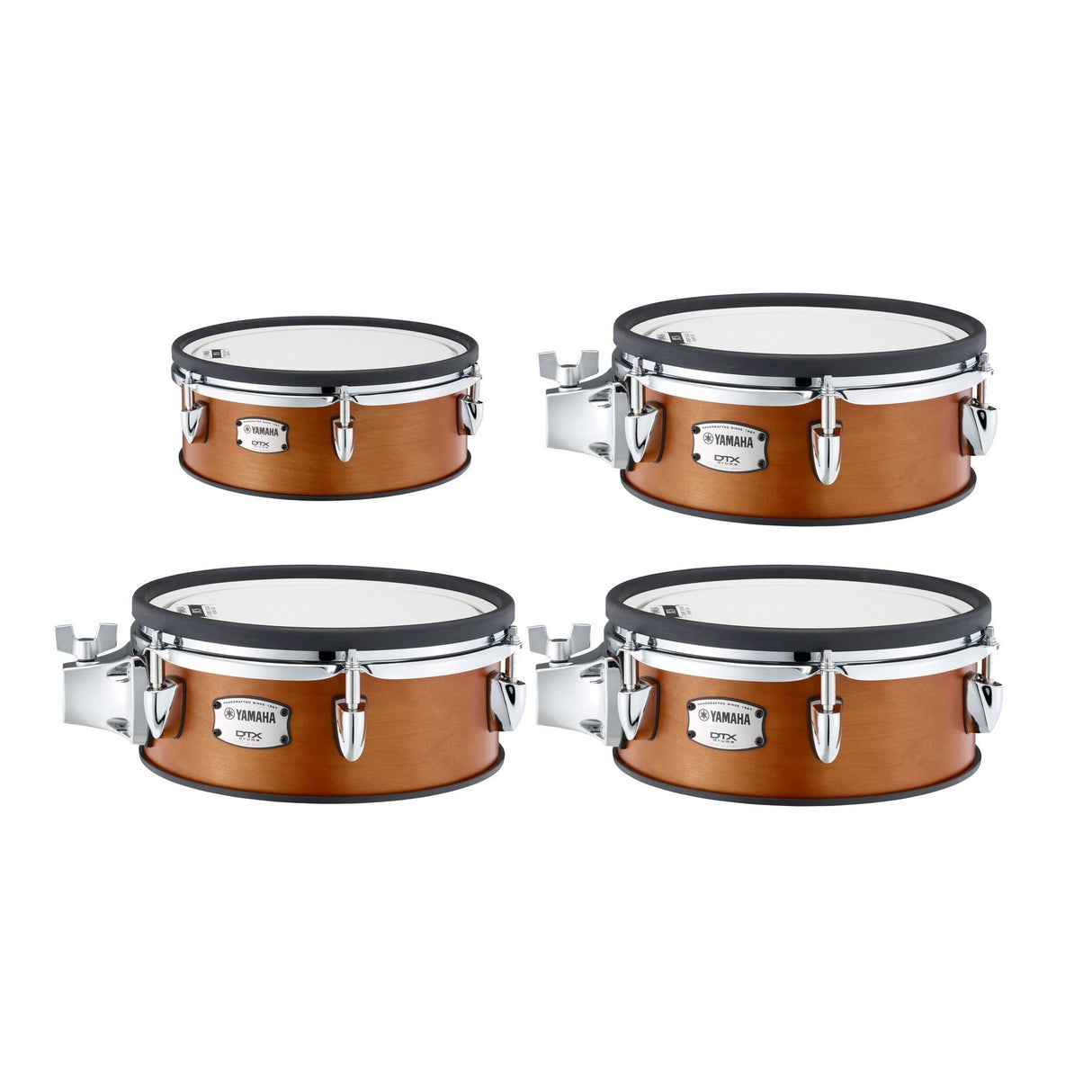 Yamaha Textured Cellular Silicone Drum Pad Set for DTX8K-X Electronic Drum Kit - Real Wood