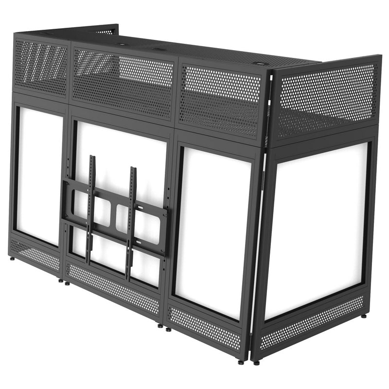 Odyssey 70-Inch-Wide Surface TV Mountable DJ Battle Booth with Removable Top