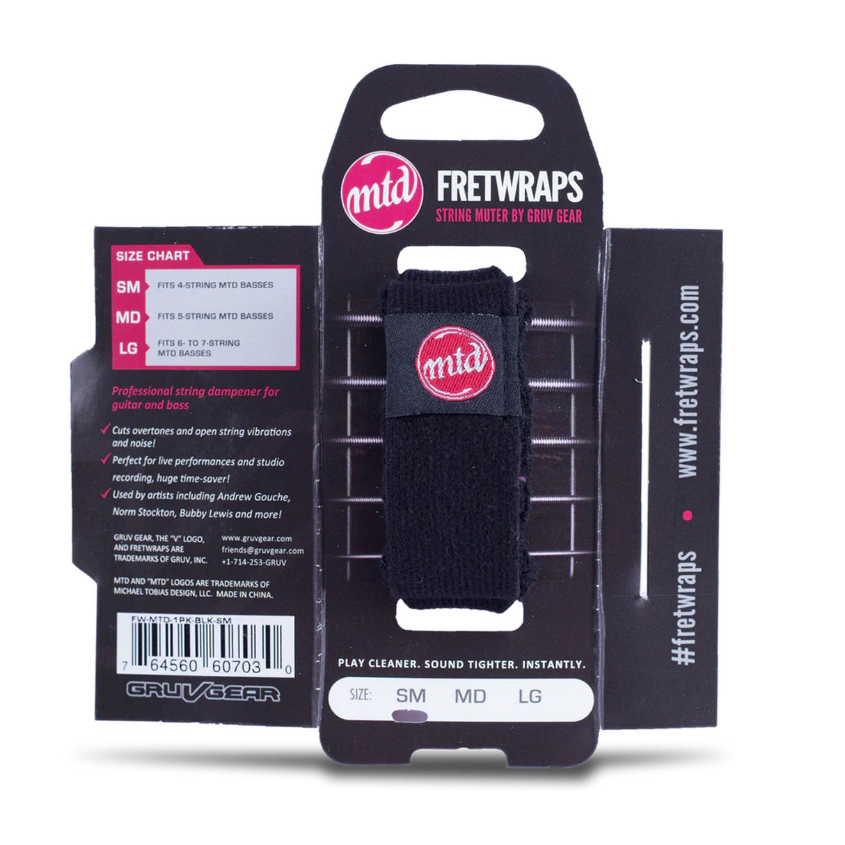 Gruv Gear MTD FretWraps String Muter 1-Pack Small - accessories