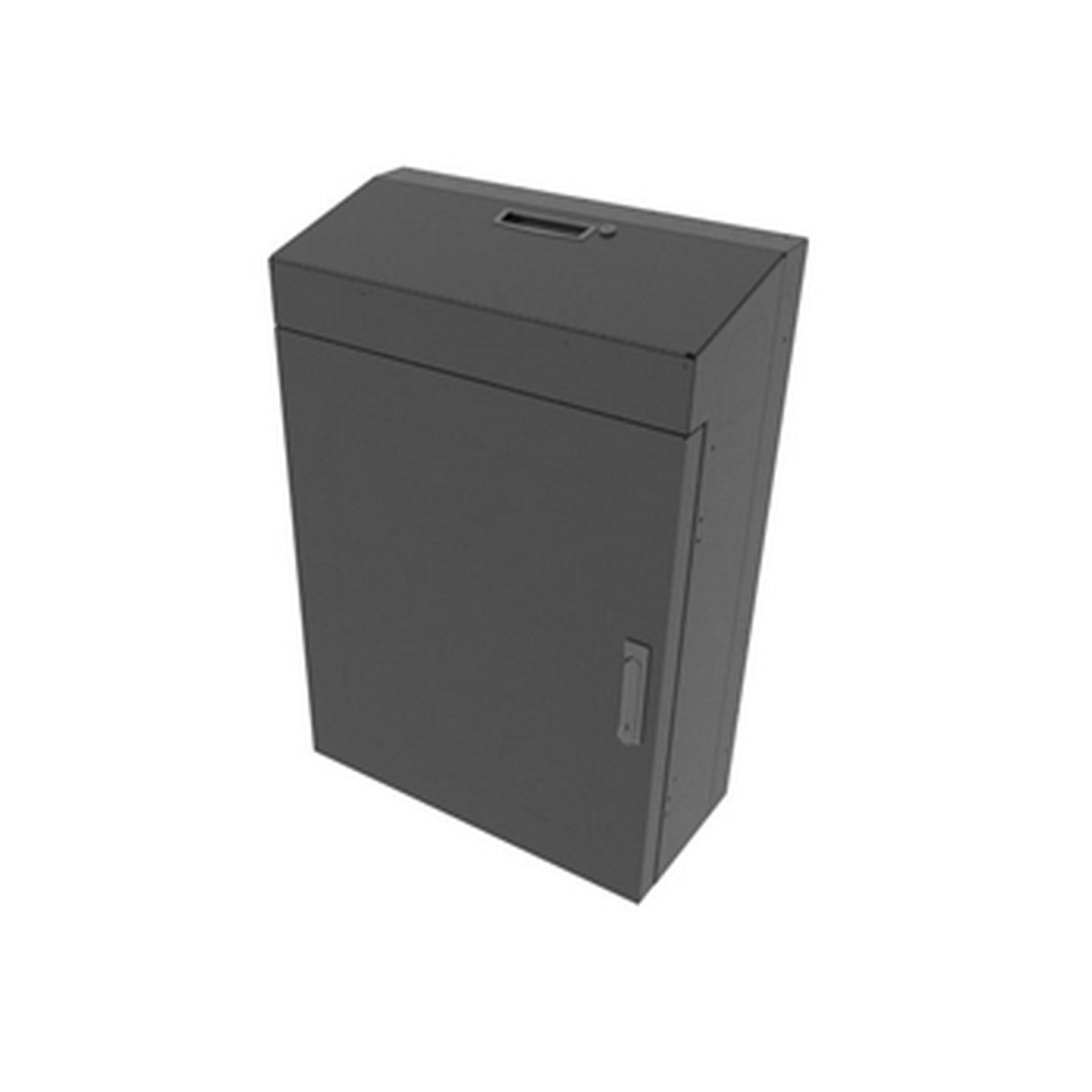 Middle Atlantic VWM-SD-4-36K-BW 4 Space Low Profile Wall Rack Solid Top Black Finish