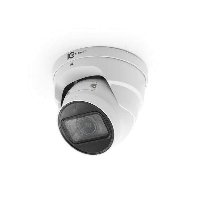 IC Realtime IPEL-E80V-IRW2 8MP IP Indoor/Outdoor Small Size Varifocal Eyeball Dome Camera White