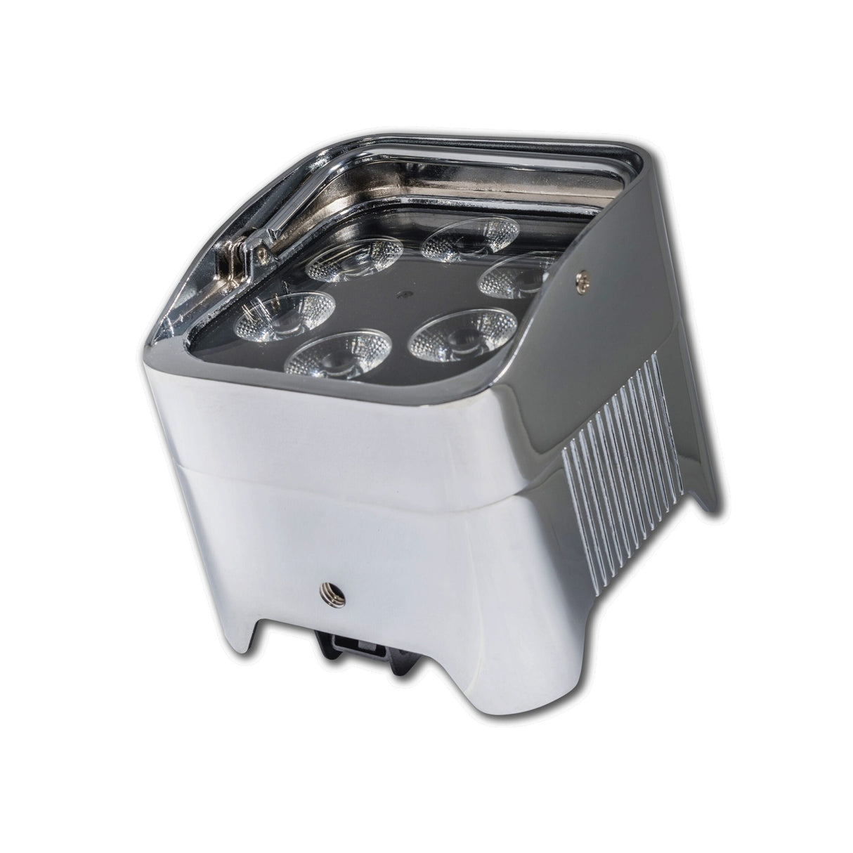 JMAZ Lighting MAD Par HEX 6XS RGBWA UV LED Battery Powered Fixture Chrome