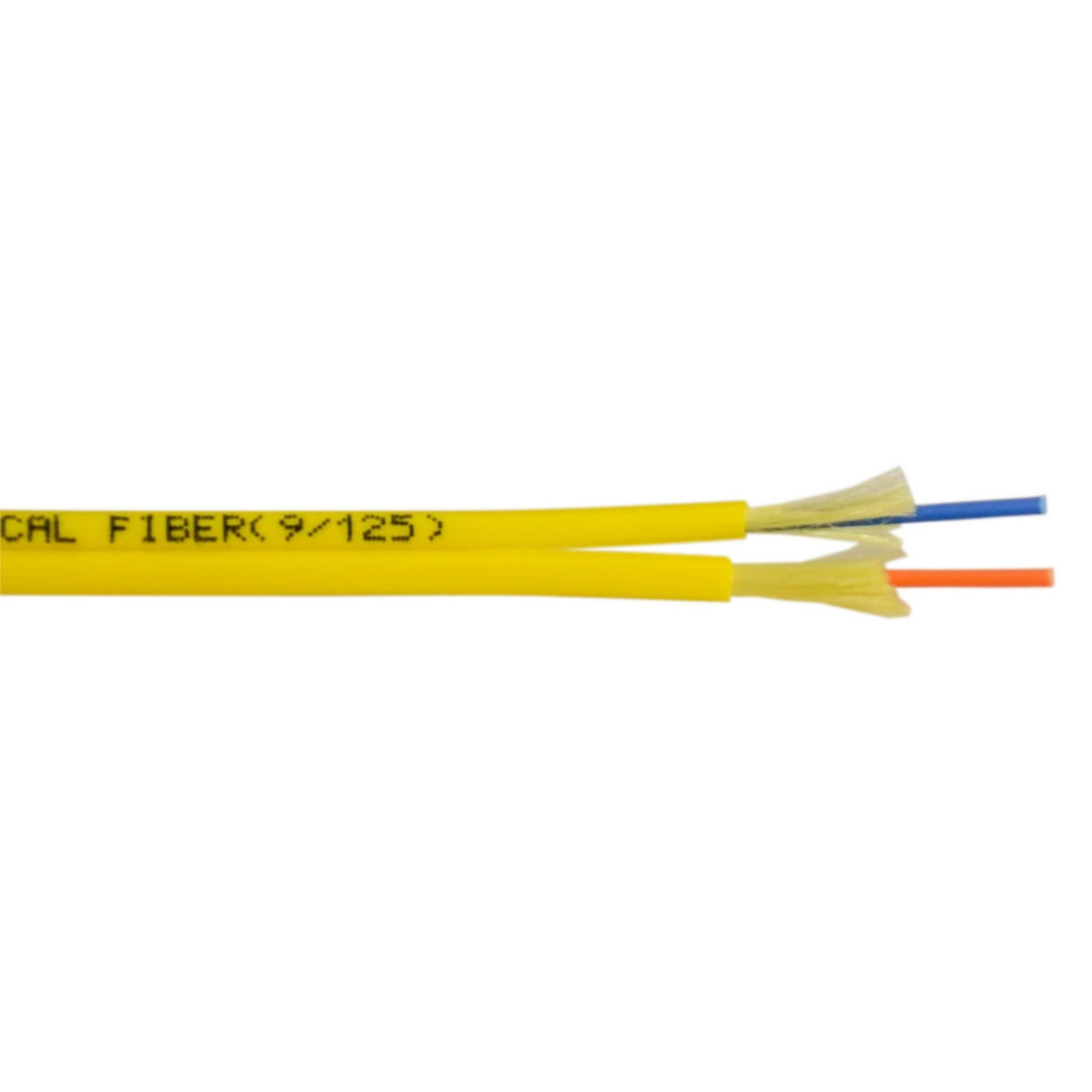 LYNN AV & Security Techlogix Networx S2I-2Z2-R-YL-2000 Duplex 2.0mm Zip Cord Indoor Riser-Rated OS2 Fiber Bulk Cable