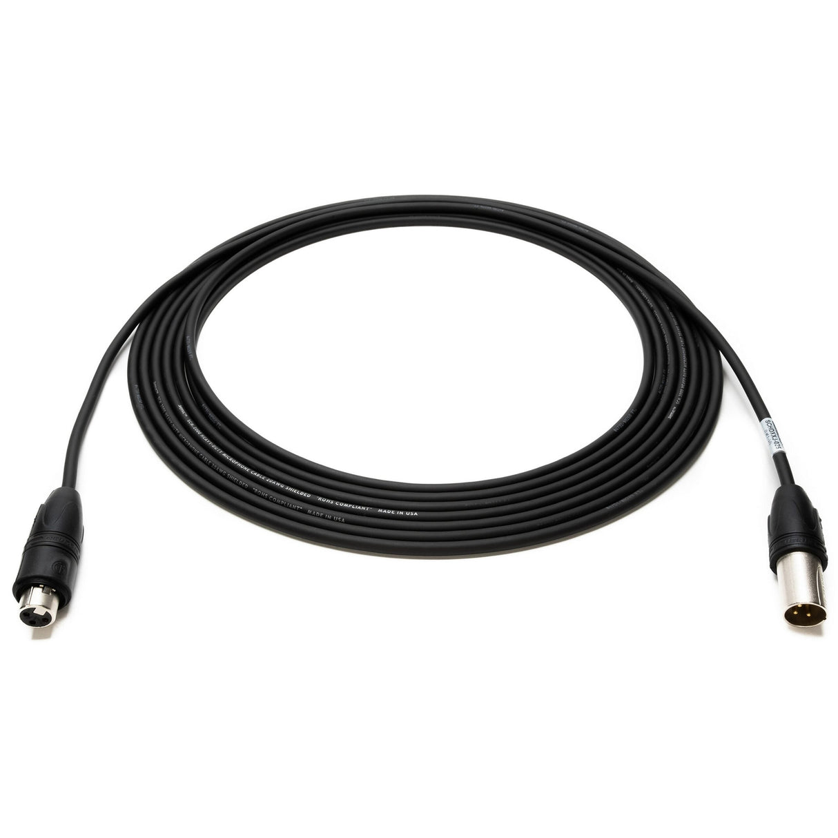 Sescom SCHDXXJ-003 Heavy Duty Outdoor Microphone Cable with Neutrik HD XLR Connectors 3-Foot