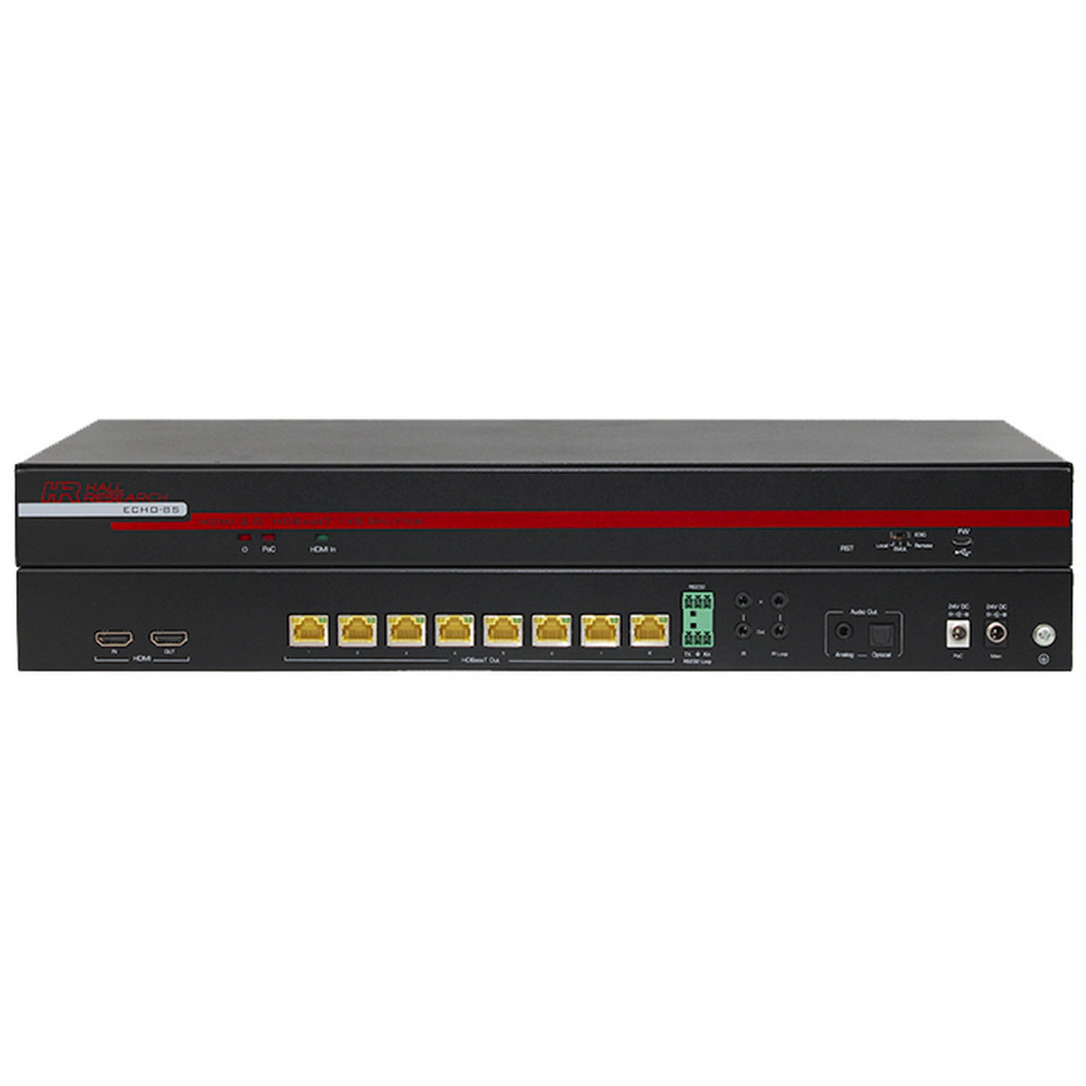 Hall Technologies ECHO-8S 8 Channel HDBaseT Splitter Sender