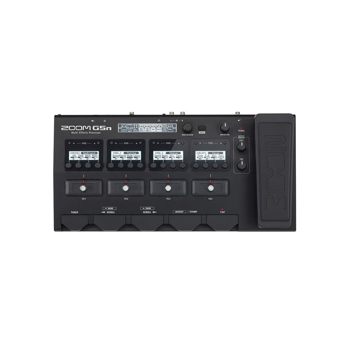 Zoom G5N Multi Effects Processor 68 Onboard Effects 5 Amp Emulator with 4 Stompbox Switches Expression Pedal with USB