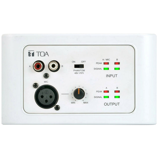 TOA Electronics M-822IO-AM 2 x 2 Remote Audio Input Output Panel White