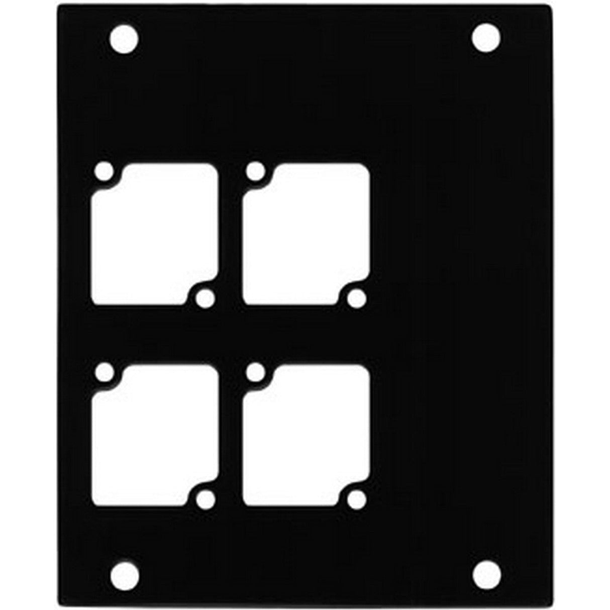 Ace Backstage Co. PNL-104 Panel Machined for 4 CONNECTRIX Mounts