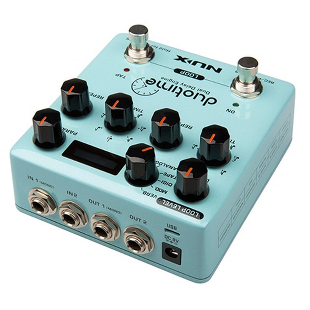 Nux DUOTIME Dual Delay Engine Stereo Delay Pedal