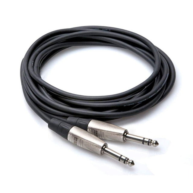 Hosa HSS-005 REAN 1/4-Inch TRS to 1/4-Inch TRS Pro Balanced Interconnect Cable 5-Feet