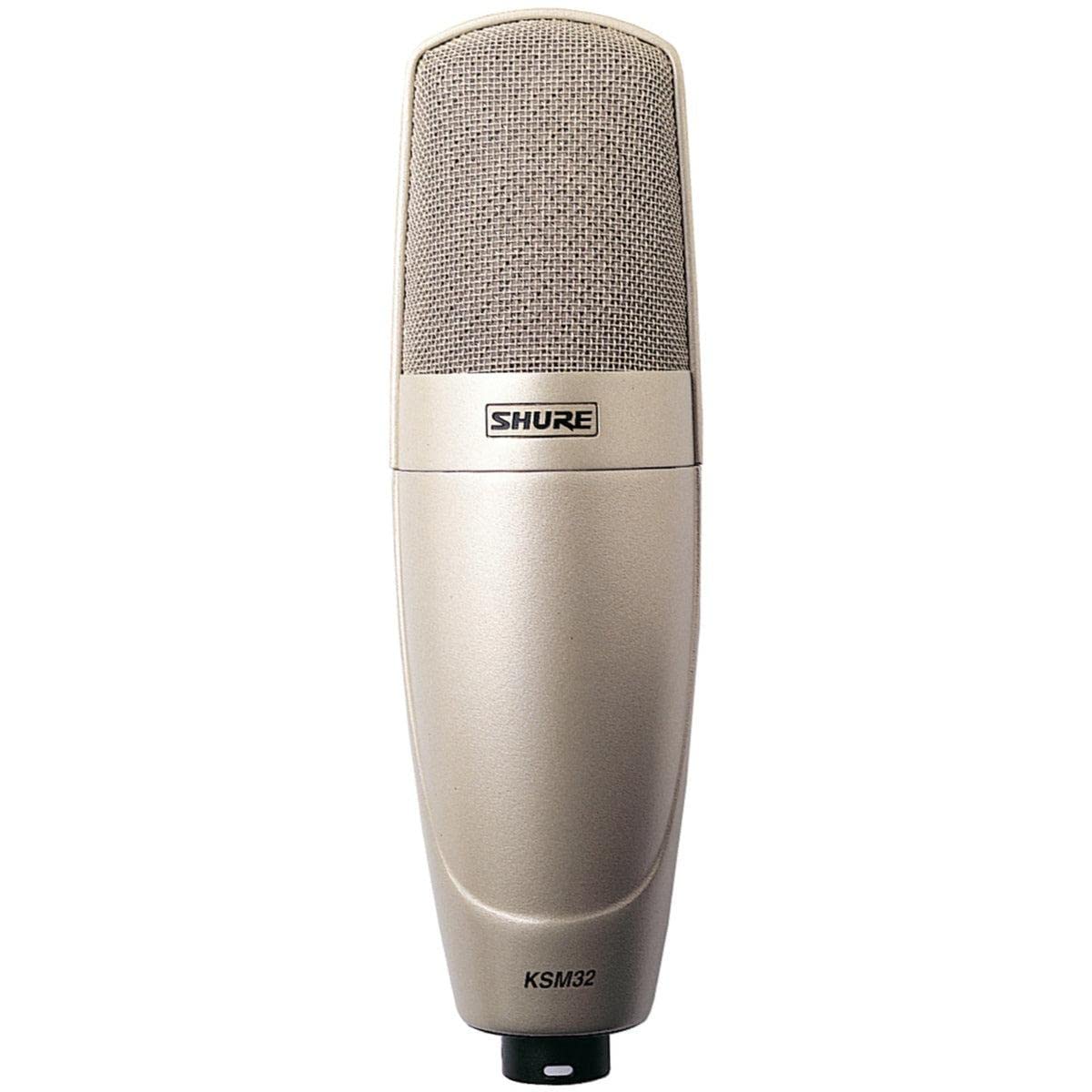 Shure KSM32/SL Cardioid Studio Condenser Microphone Studio Model Champagne with A32SM Aluminum Case