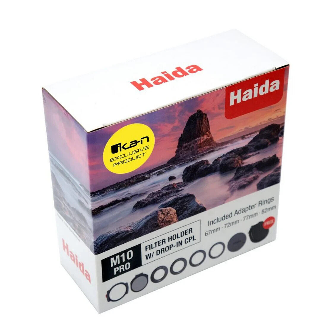 Haida HDP-M10-PRO M10 Pro 100mm Filter Holder with Drop-In Circular Polarizer and 4 Adapter Rings