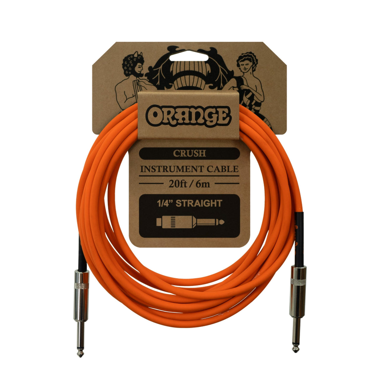 Orange CA036 Crush 20-Foot Instrument Cable Straight to Straight