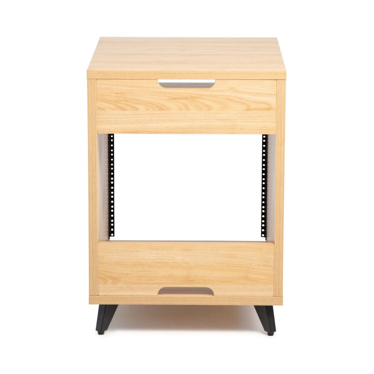 Gator GFW-ELITEDESKRK-MPL Elite Series Furniture Desk 10U Rack Natural Maple Matte Finish
