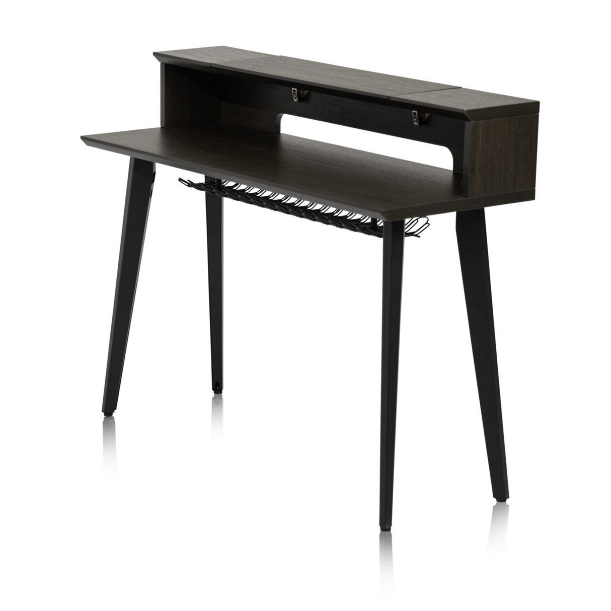 Gator GFW-ELITEKEYTBL61-BRN Elite Series Furniture for 61 Note Keyboard Walnut Brown Finish