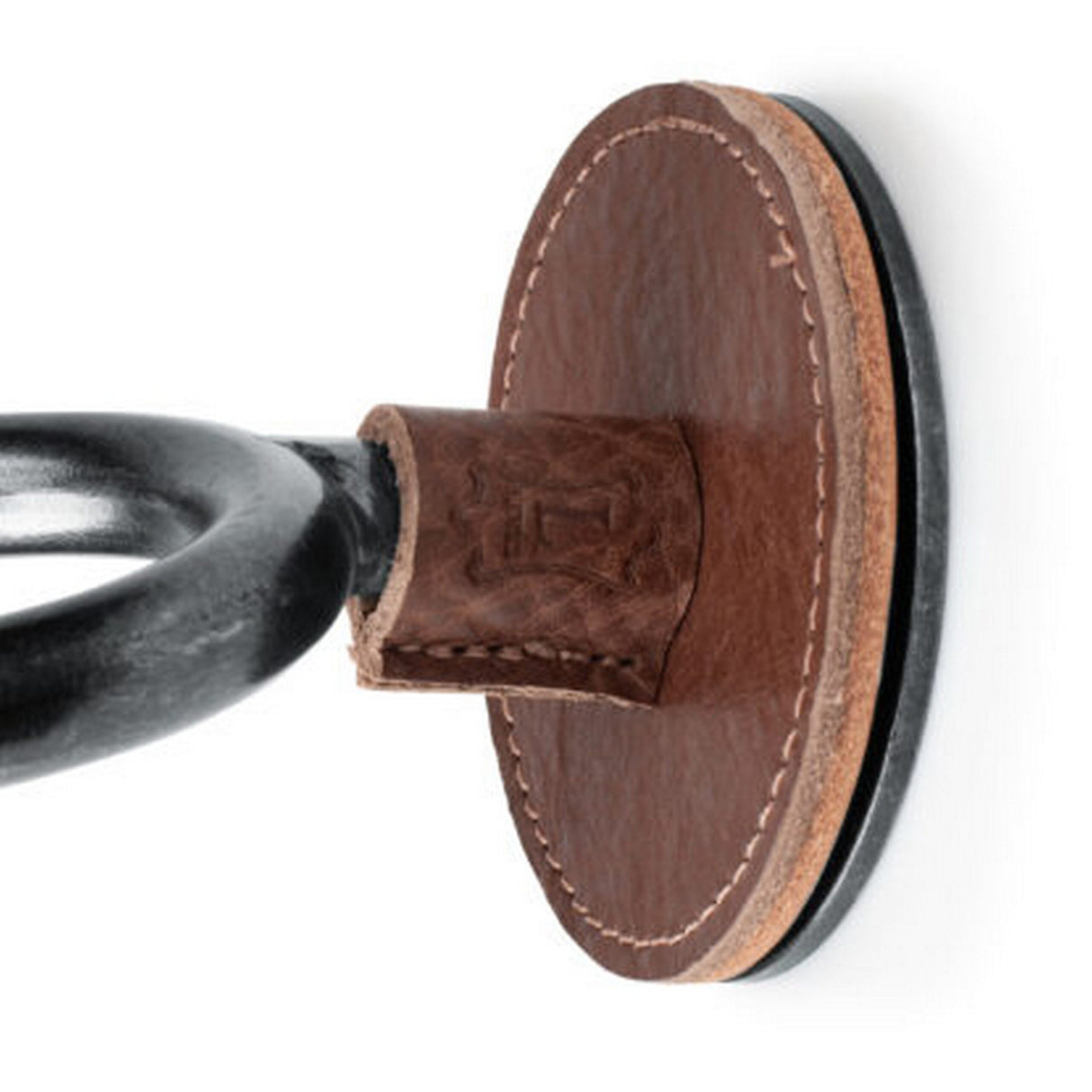 Levyās Smoke Forged Guitar Hanger with Brown Leather - accessories